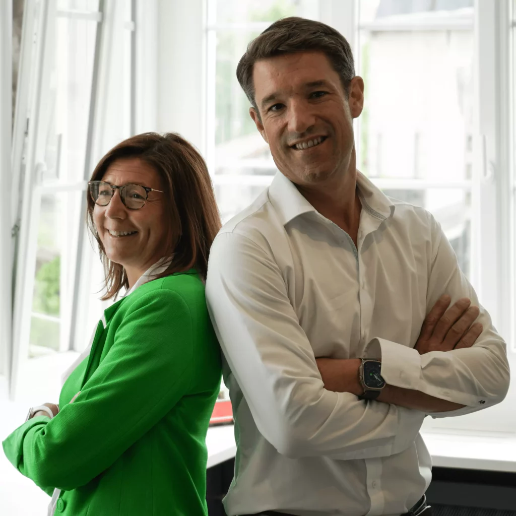 Delphine BEX Julien TOUMIEUX directeurs Groupe Hunyvers