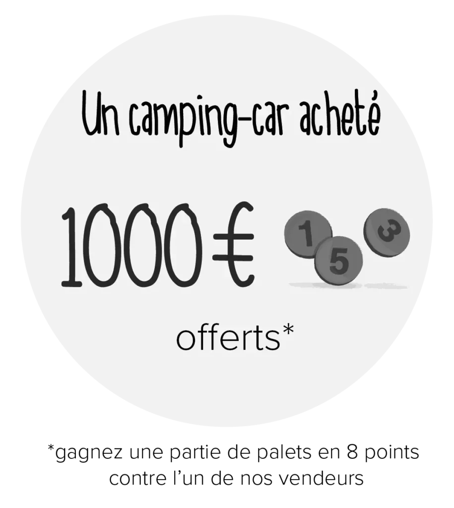 Un camping-car acheté : tentez de remporter 1000 euros de réduction en gagnant une partie de palet contre votre vendeur (en 8 points)