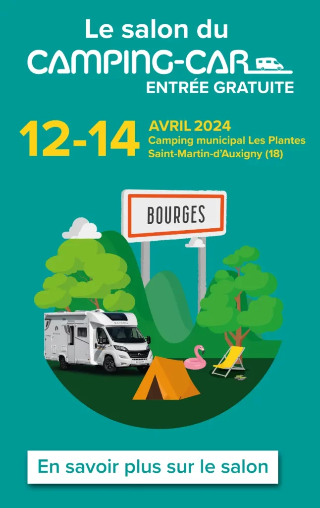 Salon du camping-car à Bourges : du 12 au 14 avril 2024