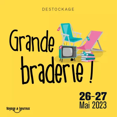 Grande braderie le 26 et 27 mai 2023 à Niort